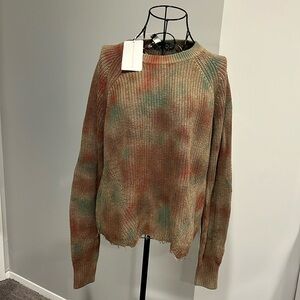 Tie Dye Cotton Sweater by Autumn Cashmere